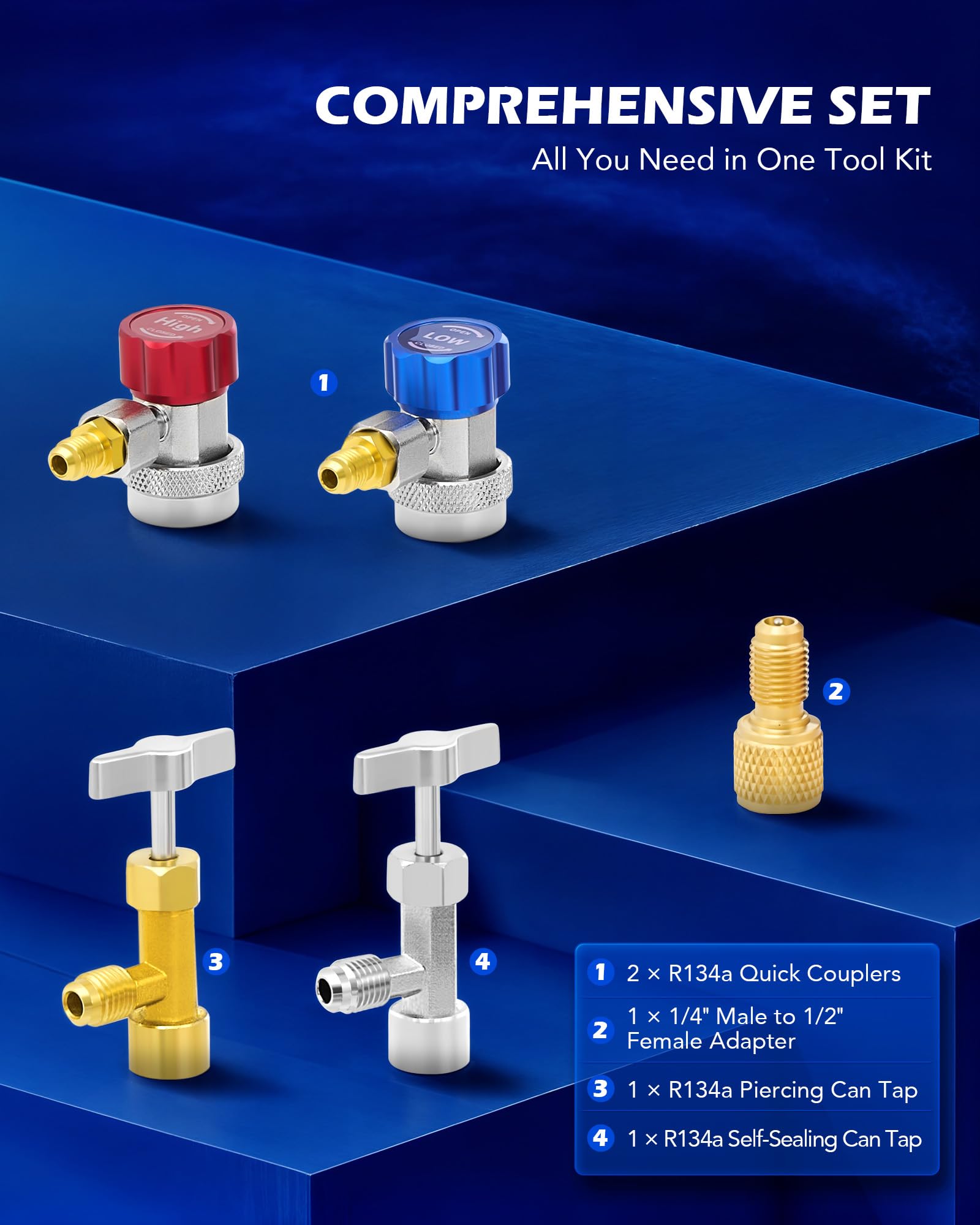 Orion Motor Tech three color-coded hoses demonstrating reinforced durability