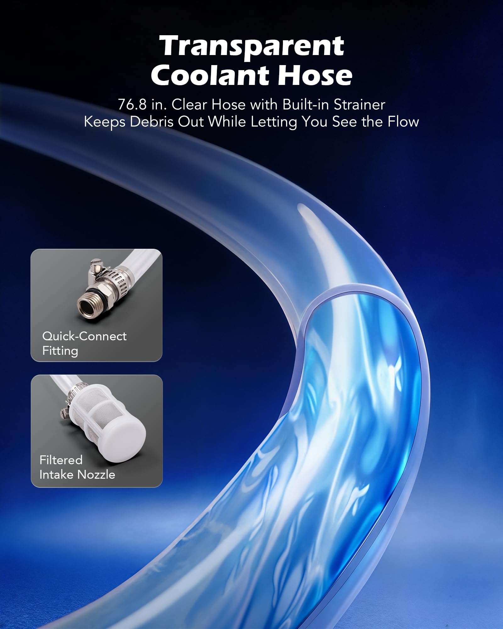 Orion Motor Tech in use on radiator demonstrating clean spill-free coolant refill benefit