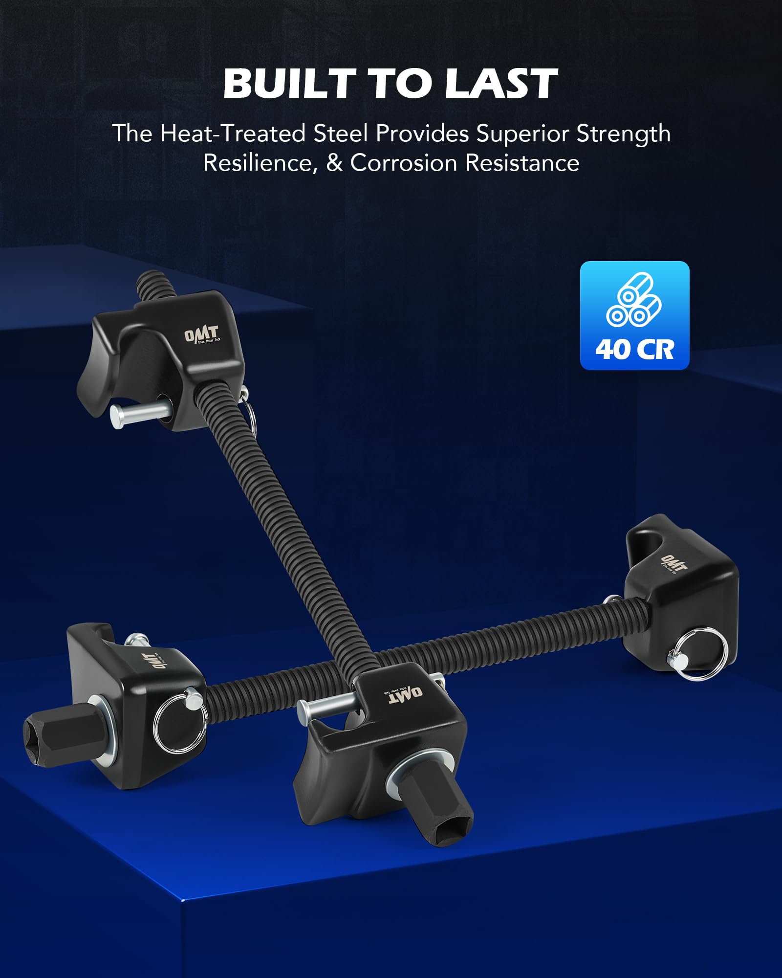 Orion Motor Tech in use on strut illustrating controlled spring compression