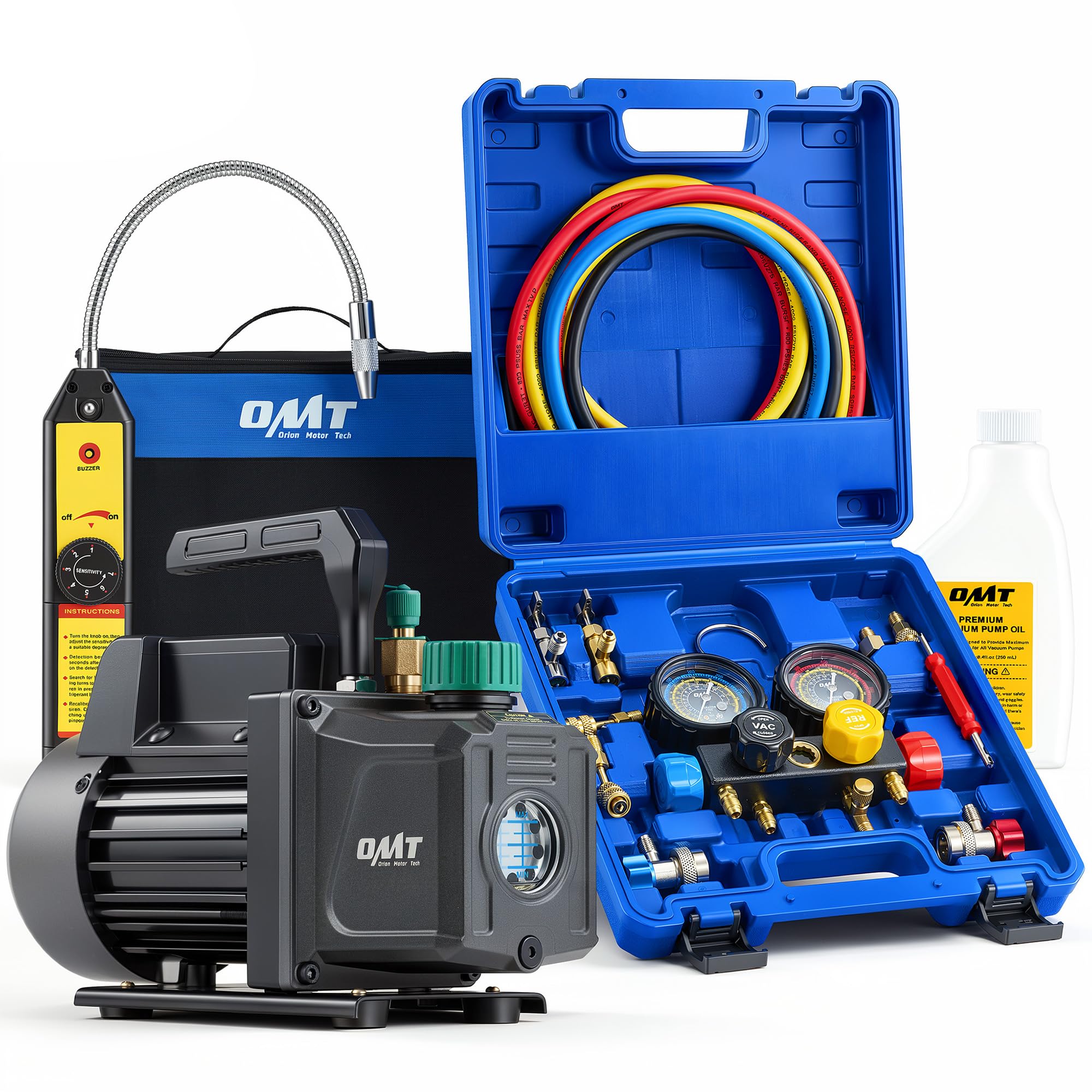 Orion Motor Tech front view of full kit showing organized case and immediate readiness