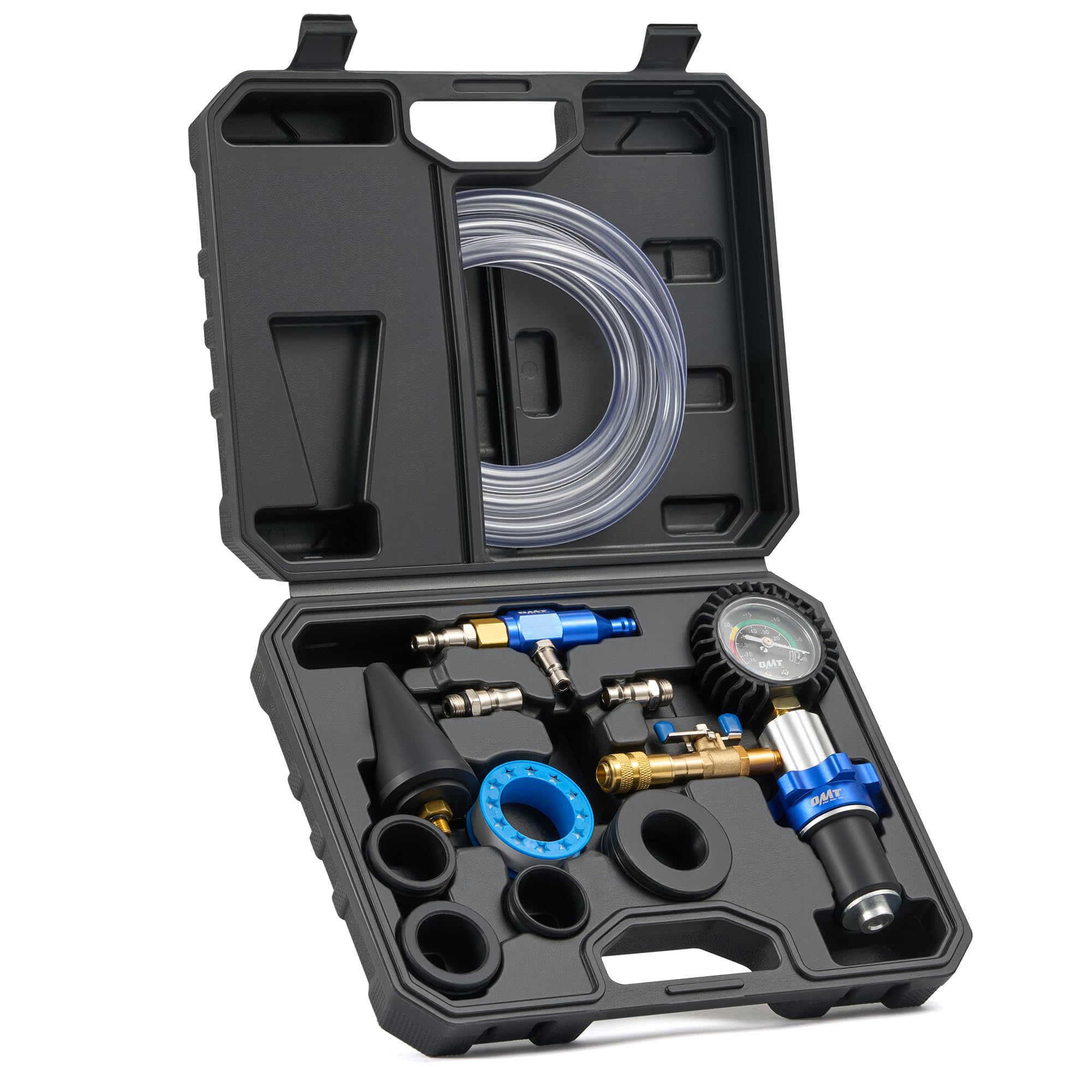 Orion Motor Tech kit front view showing all 13 pieces and organized layout for quick access