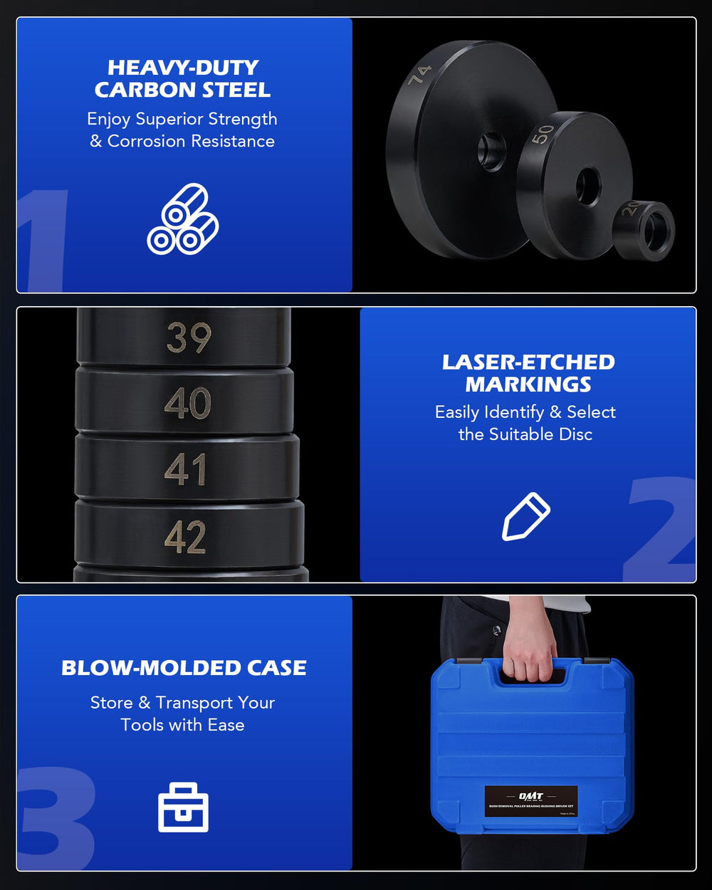 Orion Motor Tech kit in use on hub illustrating safe removal and installation of press-fit parts