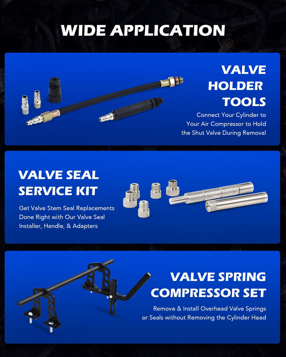 Orion Motor Tech knurled handle detail showing grip texture for secure, non-slip seal installation