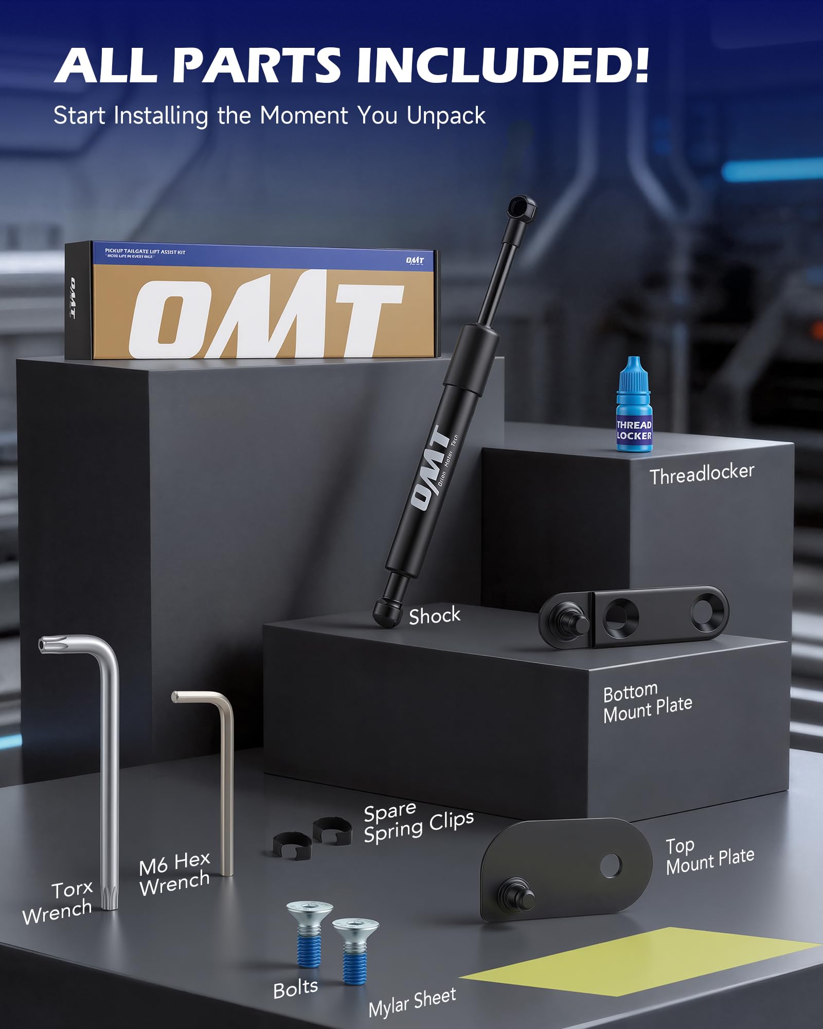 Orion Motor Tech in use while loading truck bed showing safer single-person operation benefit