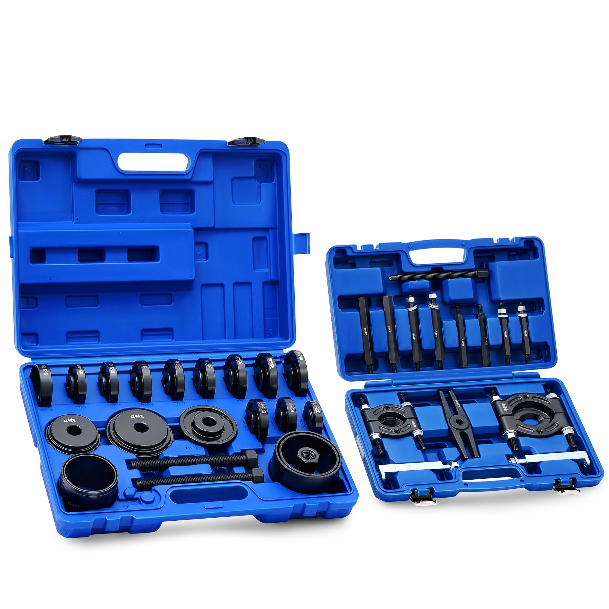 Orion Motor Tech case front showing organized 38-piece kit and easy transport benefit
