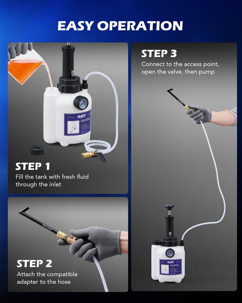 Orion Motor Tech secure hose connection image showing leak-resistant fitting