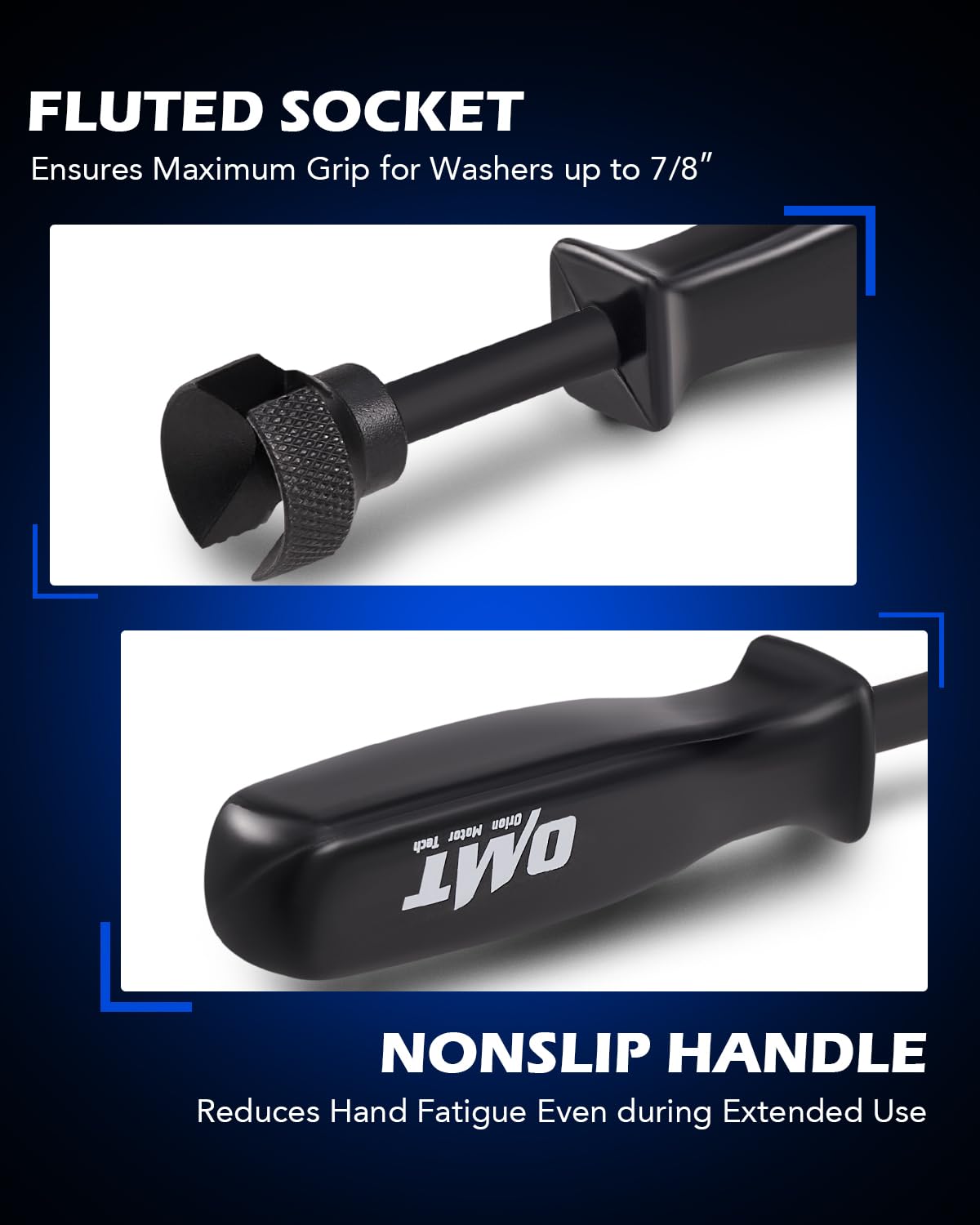 Orion Motor Tech tools in hand on drum brake demonstrating controlled spring removal benefit