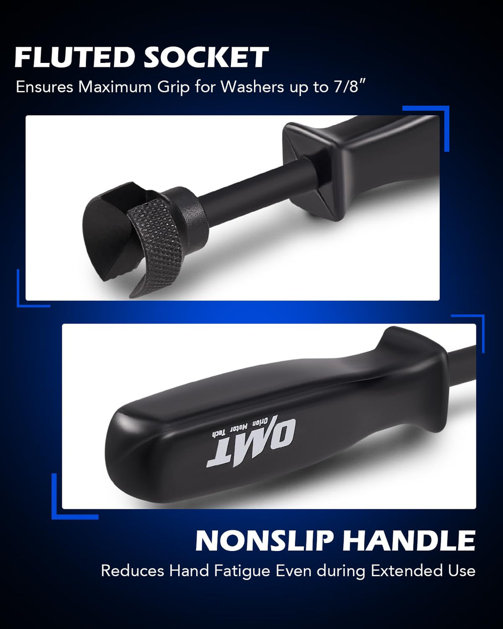 Orion Motor Tech tools in hand on drum brake demonstrating controlled spring removal benefit