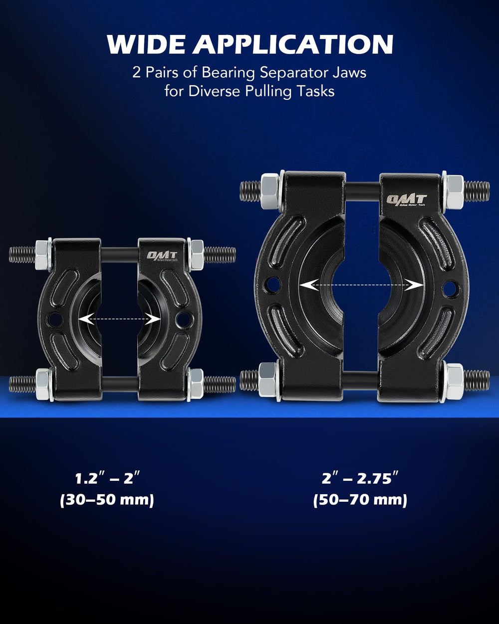 Orion Motor Tech puller assembled on a wheel hub illustrating controlled bearing removal