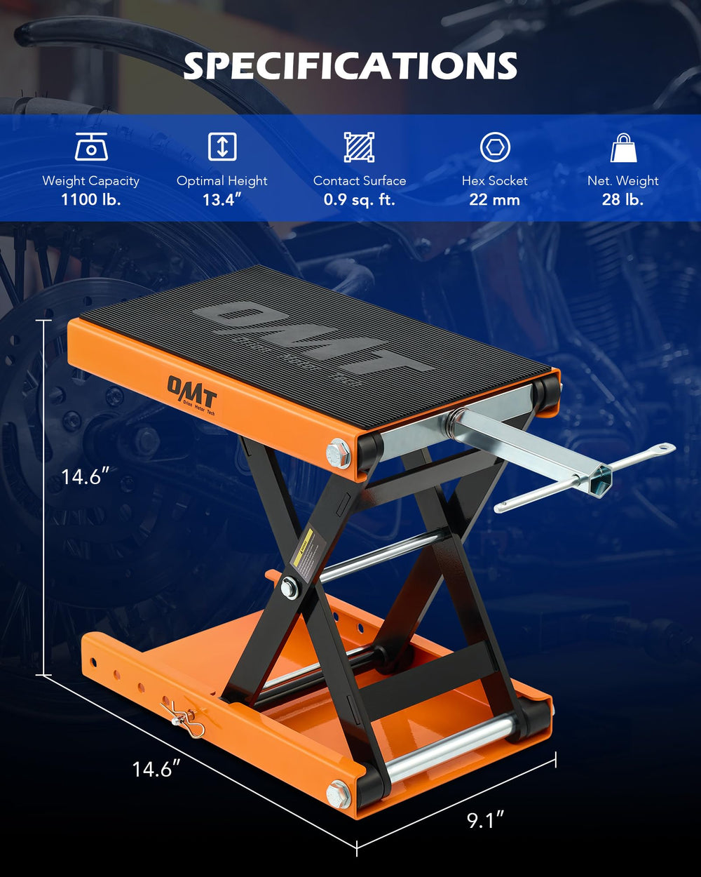 Orion Motor Tech rubber tabletop close-up providing anti-slip protection