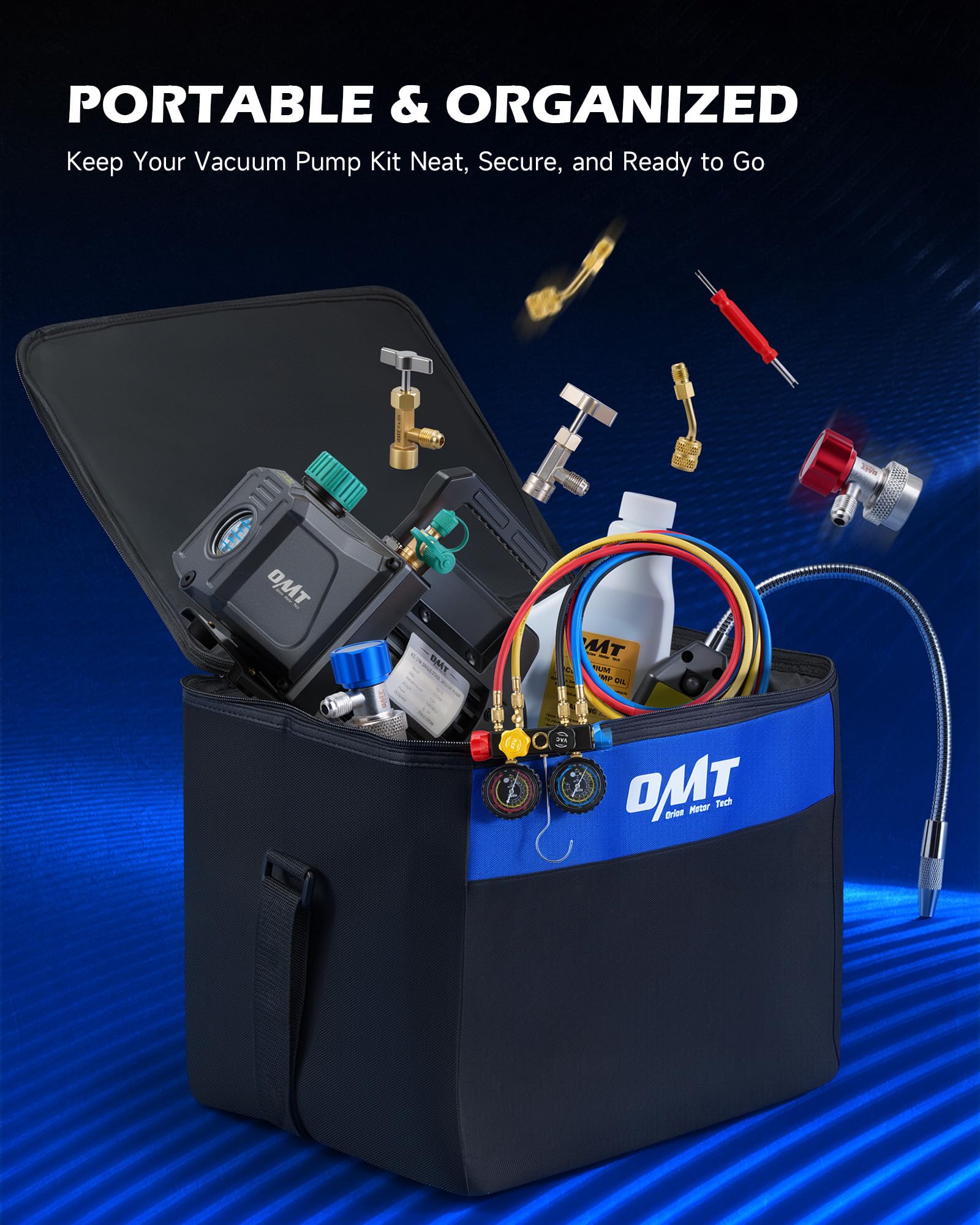 Orion Motor Tech product next to ruler showing compact size and easy portability benefit