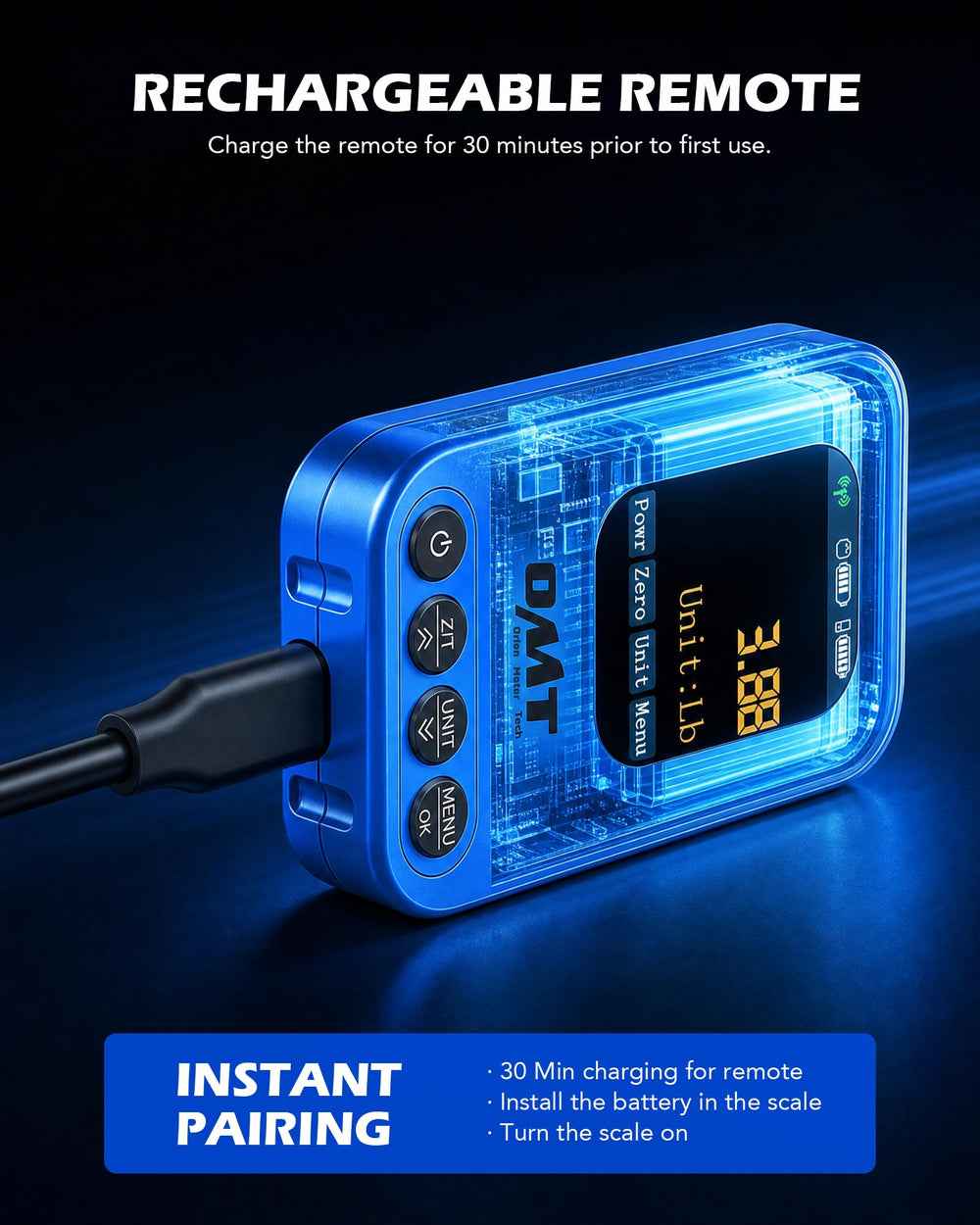 Orion Motor Tech scale supporting a recovery tank to show proper fit and stability