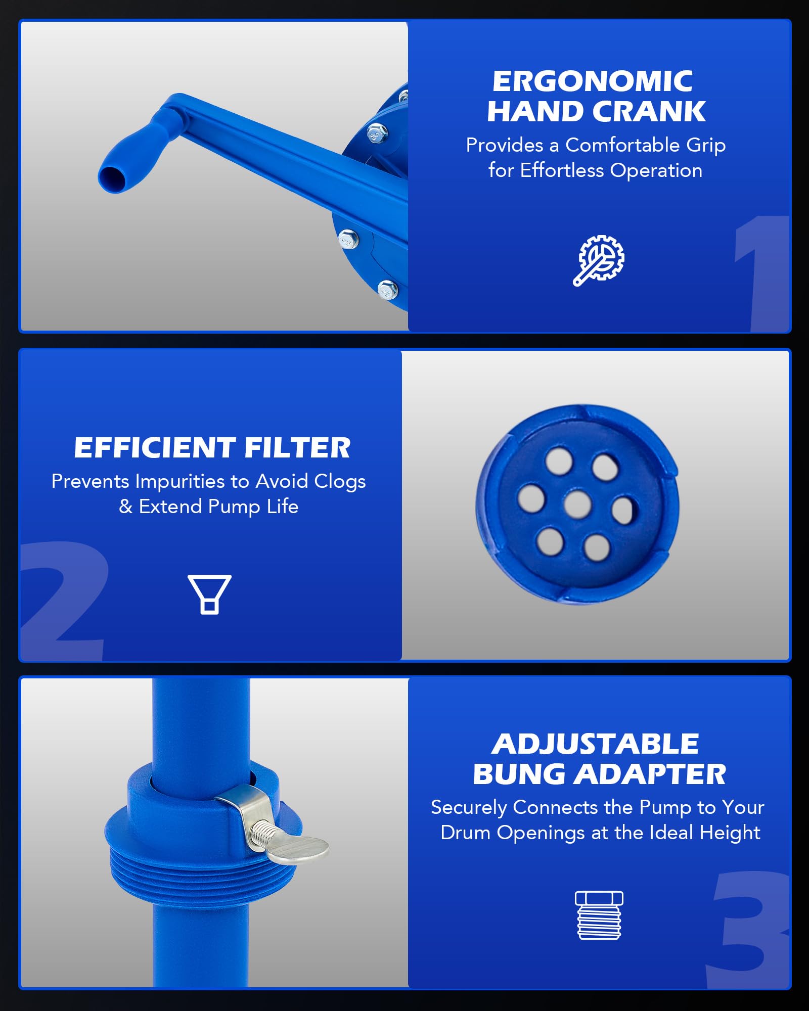 Orion Motor Tech pump held in hands to show scale and easy handling