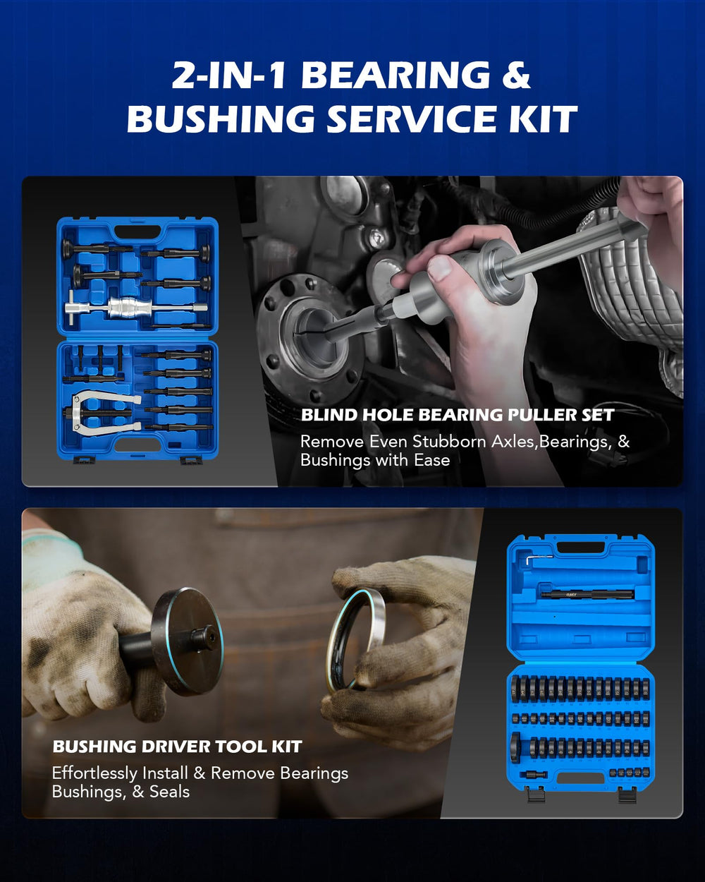 Orion Motor Tech slide hammer and puller assembled demonstrating controlled bearing extraction