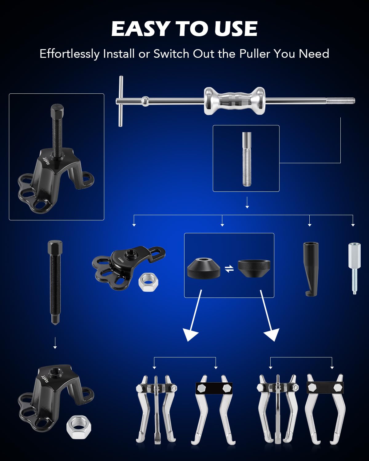 Orion Motor Tech in-vehicle use showing hub removal to demonstrate practical automotive application