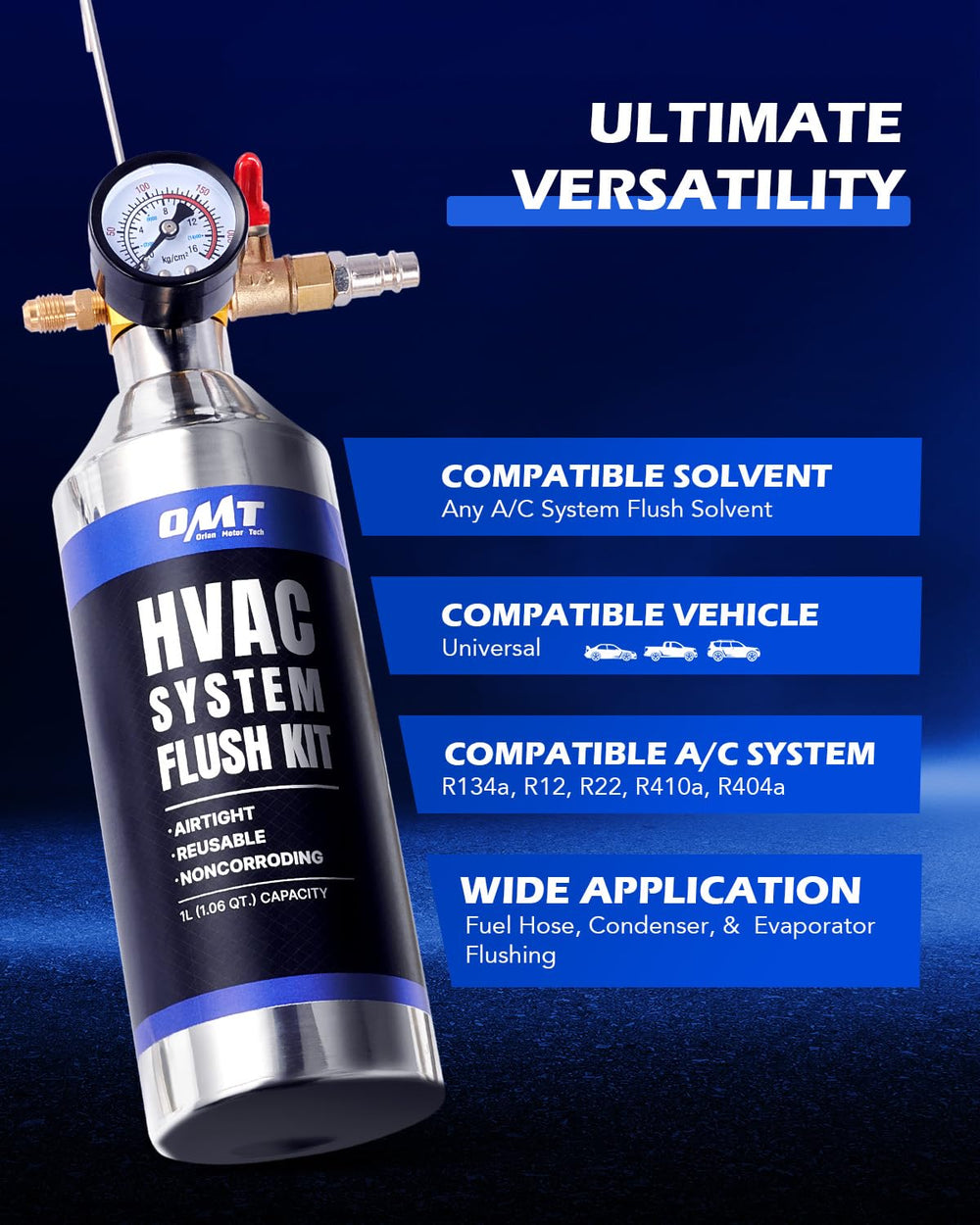 Orion Motor Tech spray head nozzle view delivering controlled solvent flow advantage