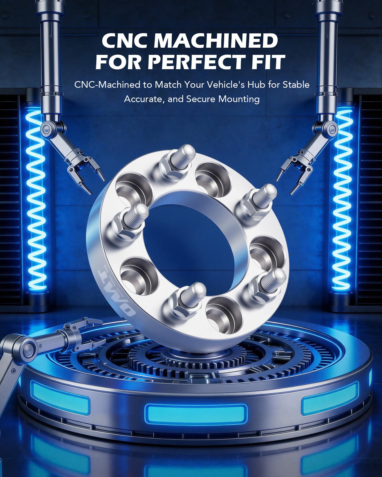 Orion Motor Tech wheel mounted with spacer showing extra clearance for brakes and tires benefit