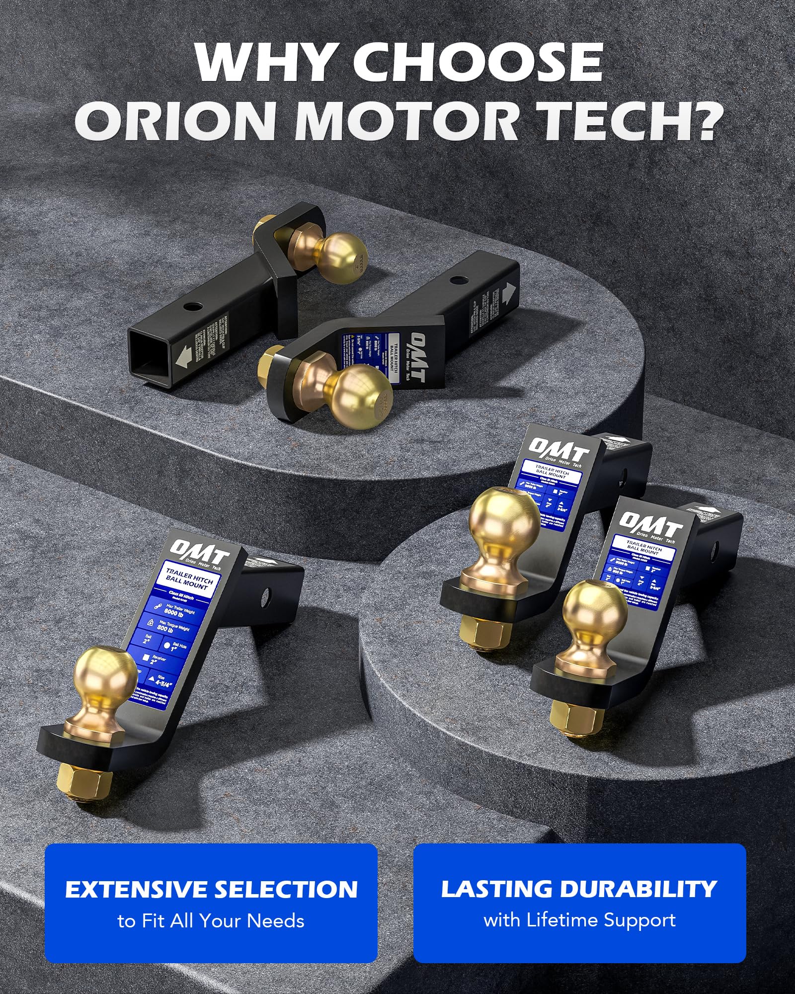 Orion Motor Tech towing lifestyle with truck and trailer showing real-world use