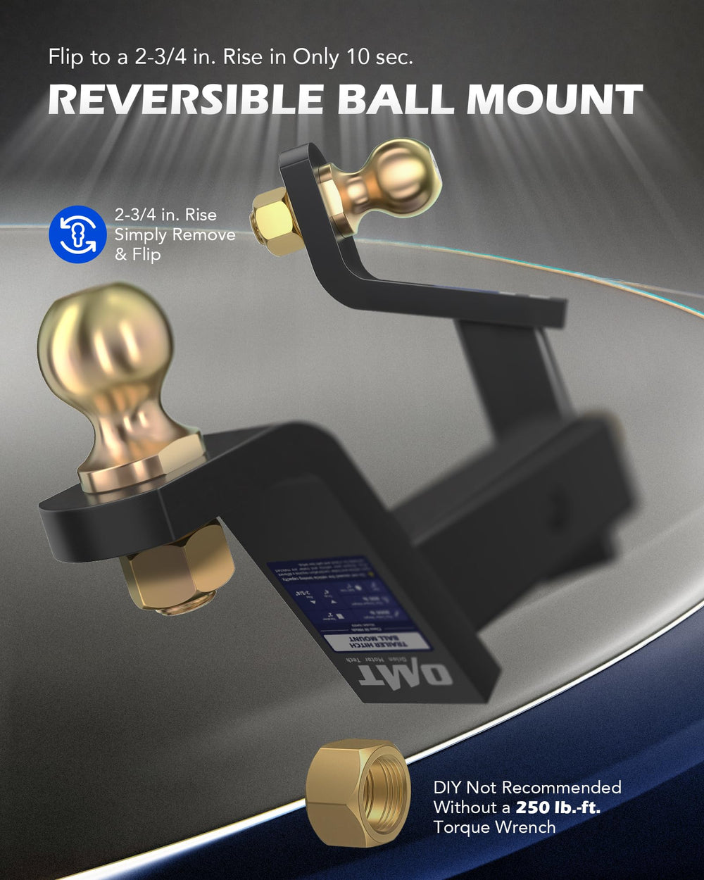 Orion Motor Tech zinc-plated ball close detail showing corrosion resistance
