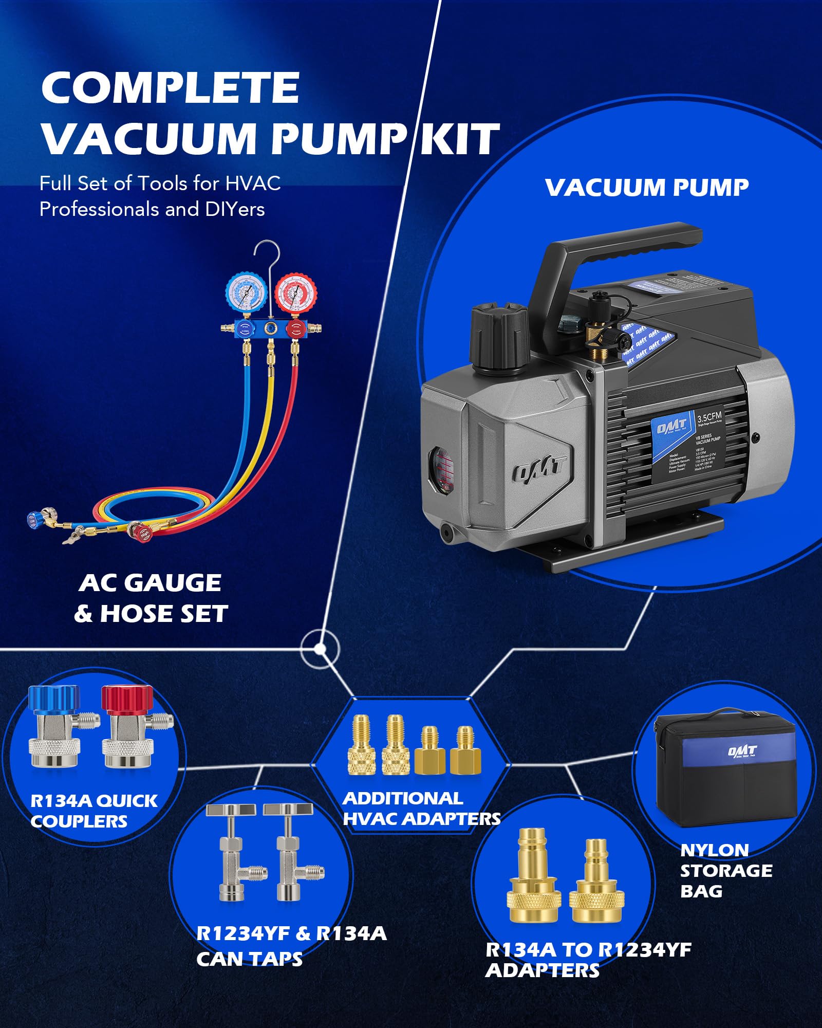 Orion Motor Tech self-sealing can taps and quick couplers for leak-free connections