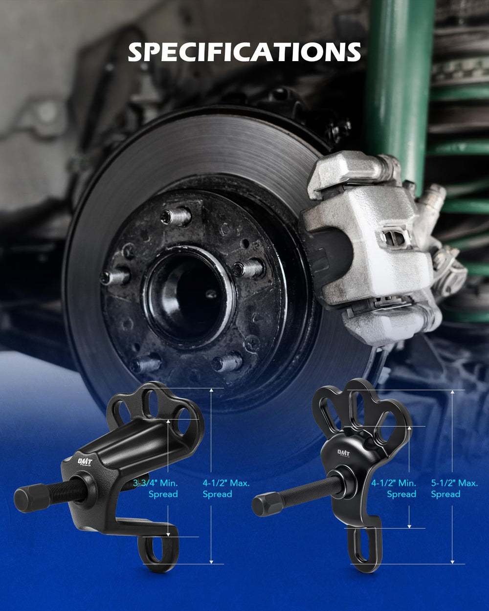 Orion Motor Tech flange jaws close-up showing secure grip and damage prevention