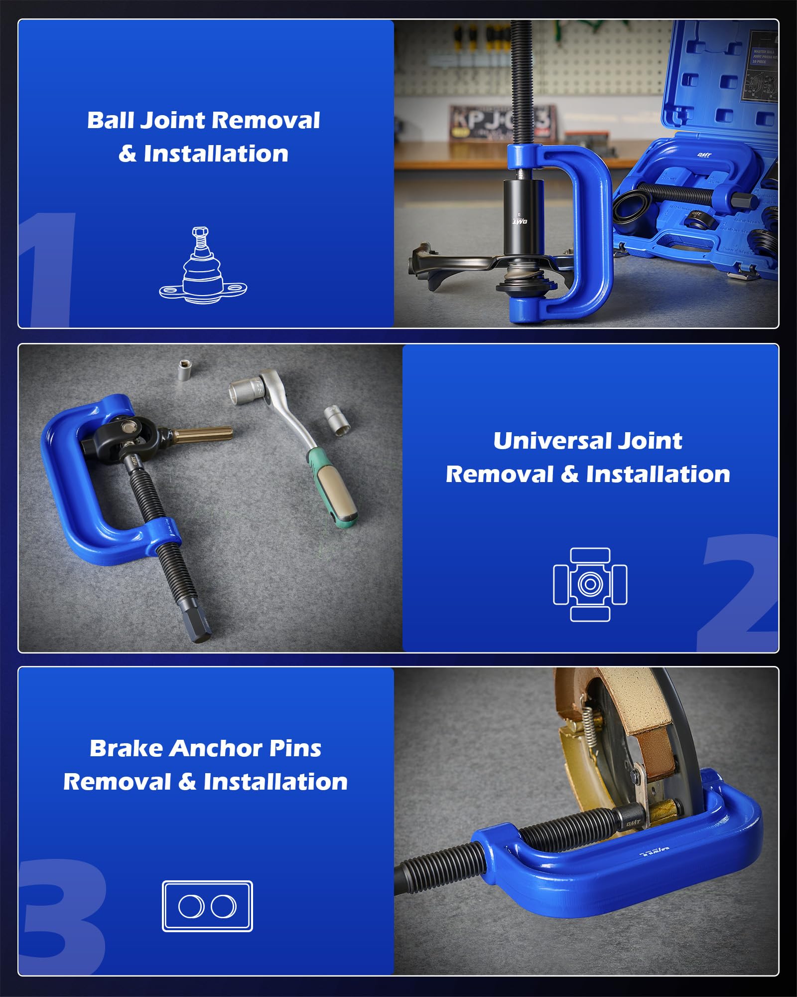 Orion Motor Tech dual blow-molded cases open for portable storage and jobsite transport