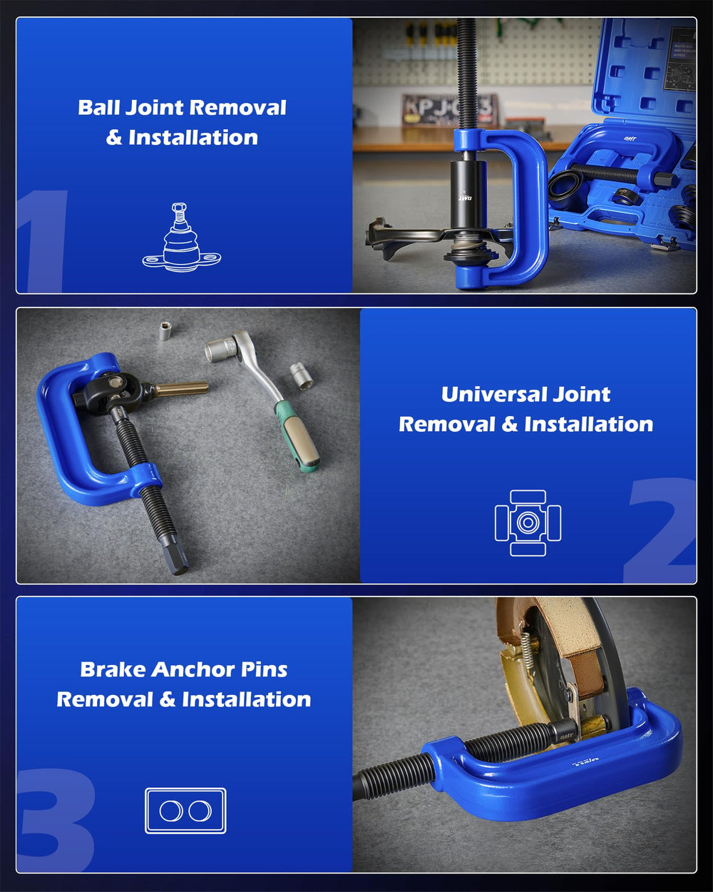 Orion Motor Tech dual blow-molded cases open for portable storage and jobsite transport