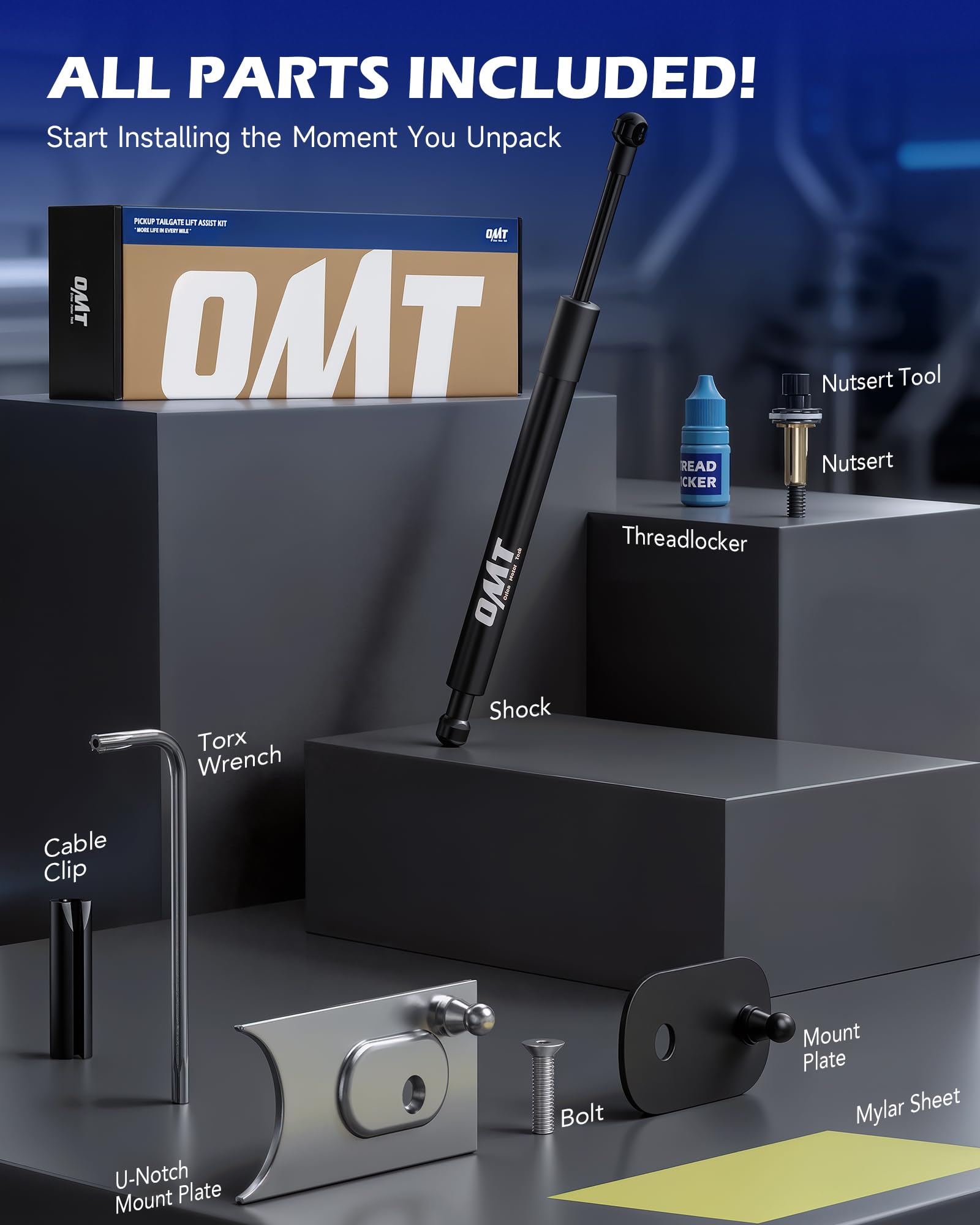 Orion Motor Tech on truck tailgate in use, shows easier one-person operation