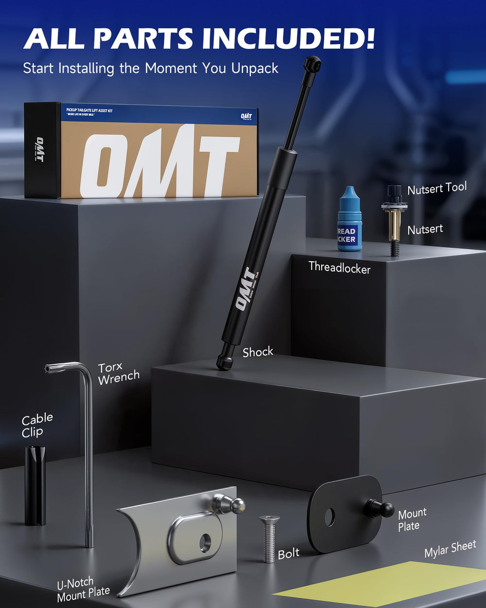 Orion Motor Tech on truck tailgate in use, shows easier one-person operation