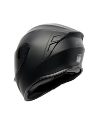 Orthrus helmet with tinted and clear visors displayed for day and night riding benefit