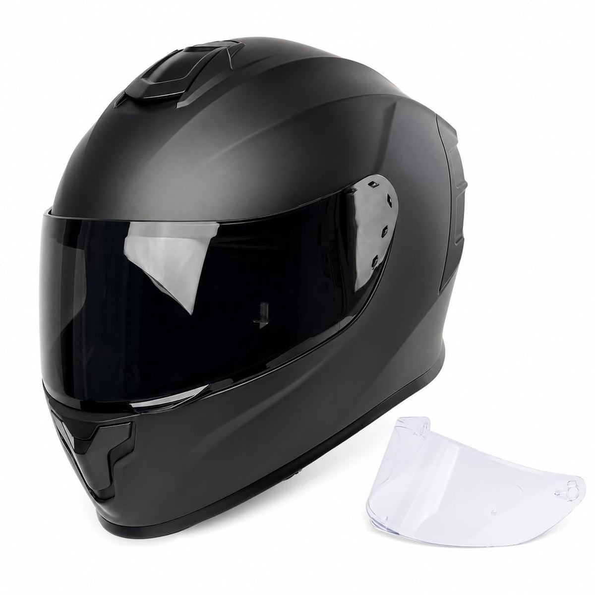 Orthrus front view full-face helmet showing protective coverage and style
