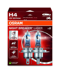 OSRAM bulb front packaging showing model and benefits for clear purchase info