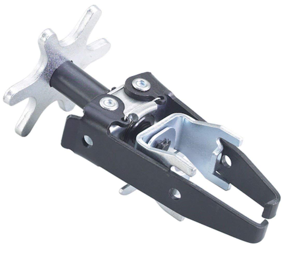 OTC 4573 front view showing compact compressor and adapters for safer spring removal