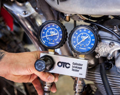 OTC 5609 aluminum manifold and regulator showing durable shop-grade control