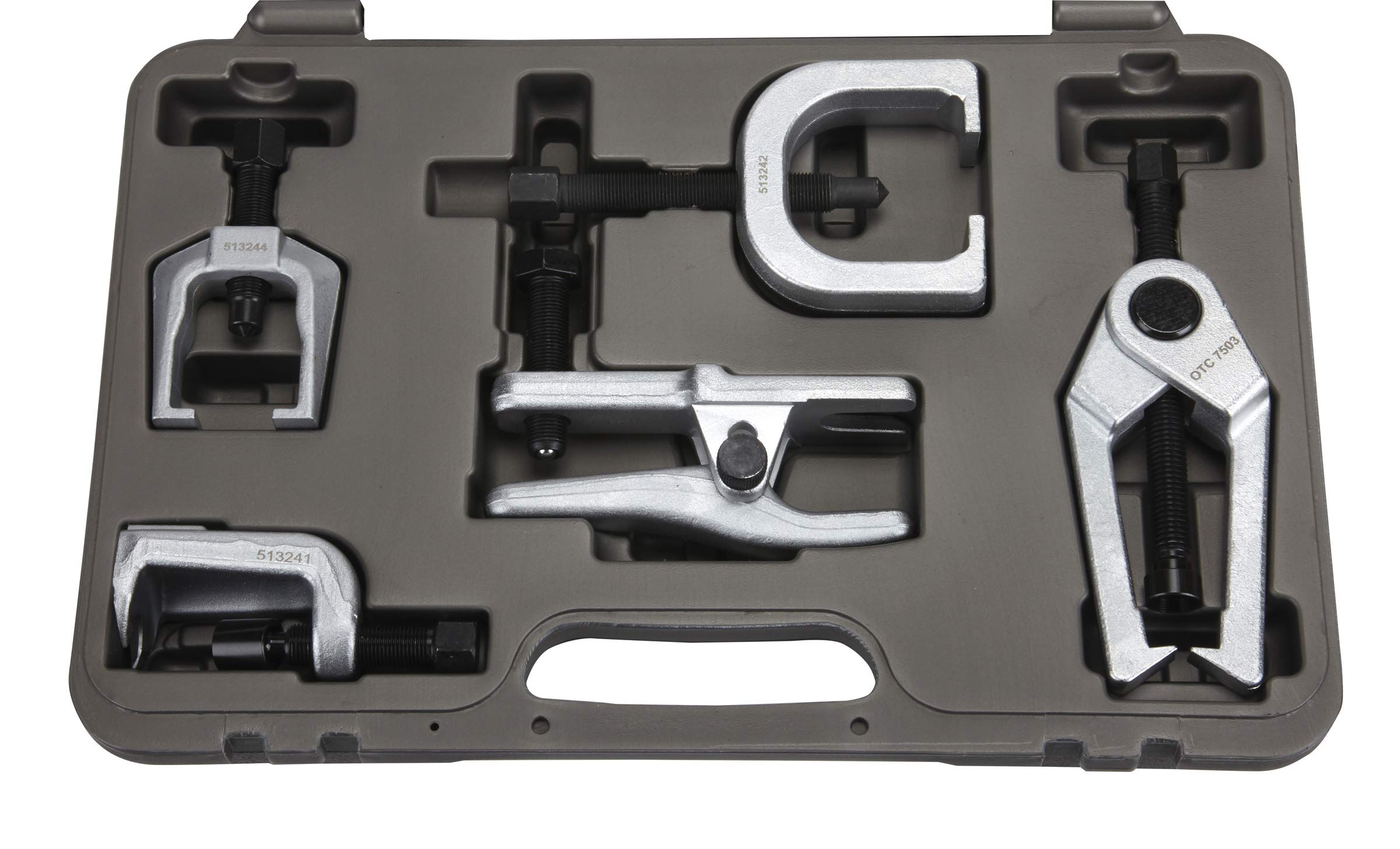 OTC 6295 front view showing case and five-piece kit, fast access for mechanics