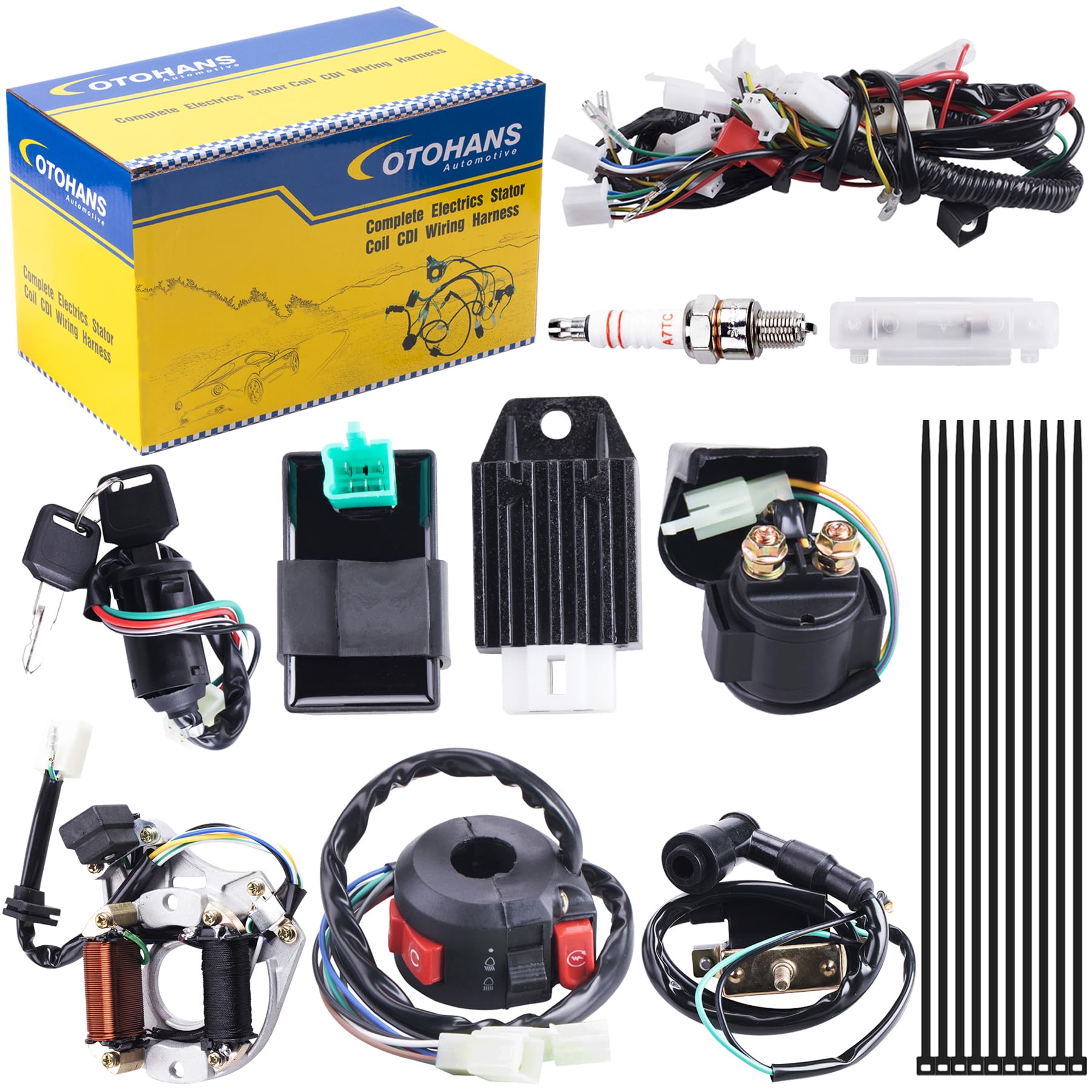 OTOHANS AUTOMOTIVE front of packaging showing kit contents and diagram for easy identification