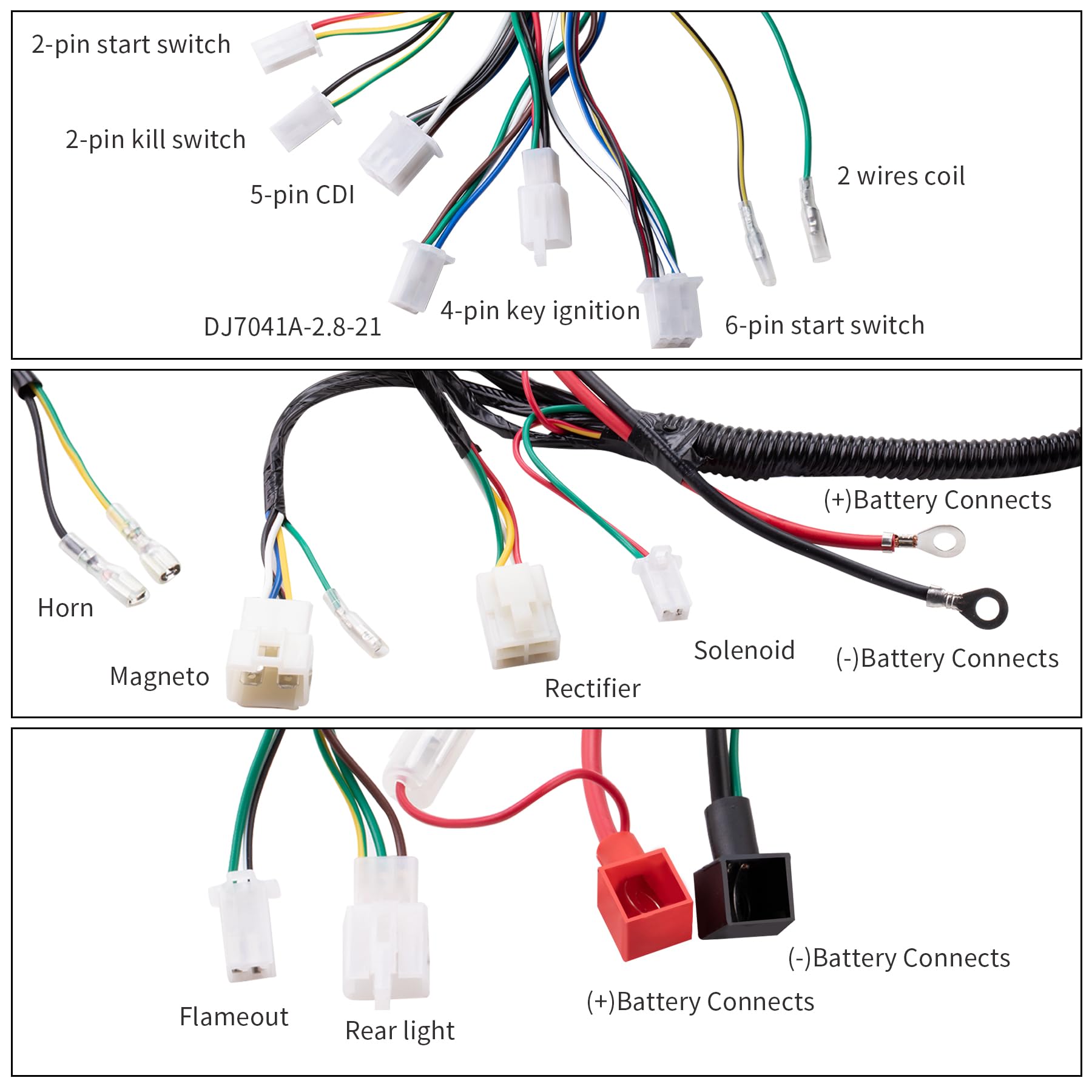 OTOHANS AUTOMOTIVE waterproof ignition switch with two keys emphasizing theft-prevention and durability