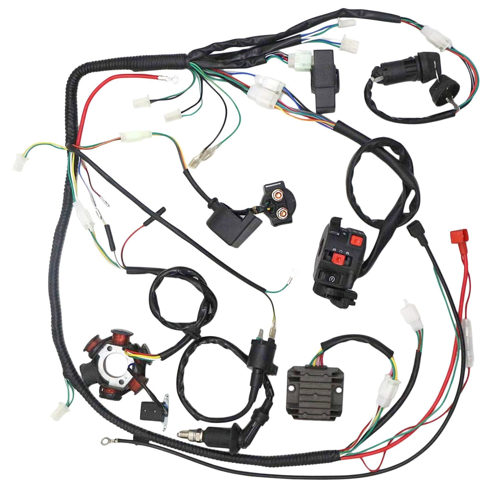 OTOHANS AUTOMOTIVE harness installed in ATV showing proper routing and secure connections