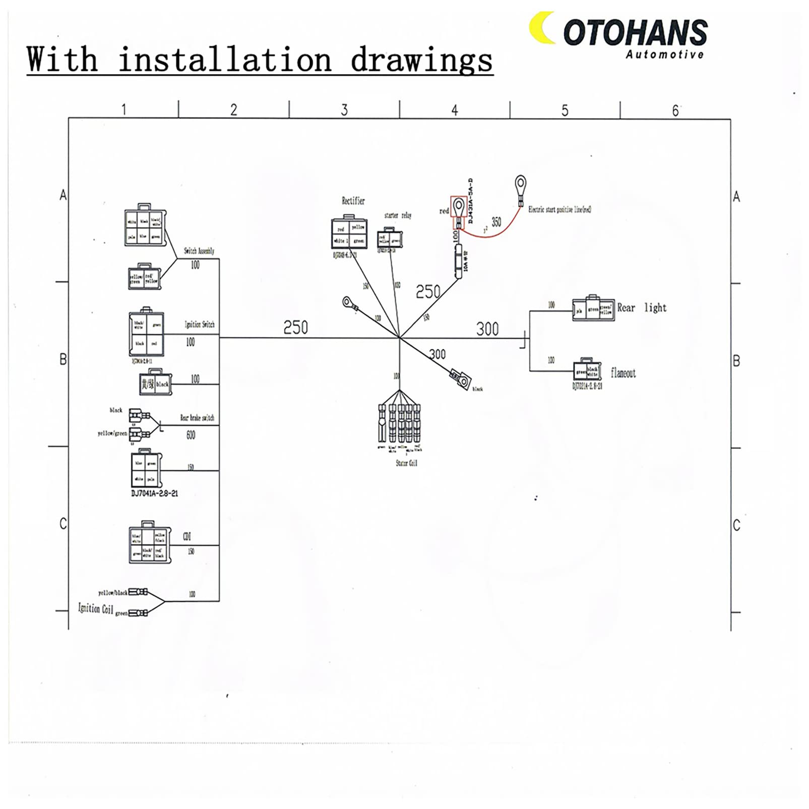 OTOHANS AUTOMOTIVE installed harness on ATV illustrating tidy routing and improved electrical reliability