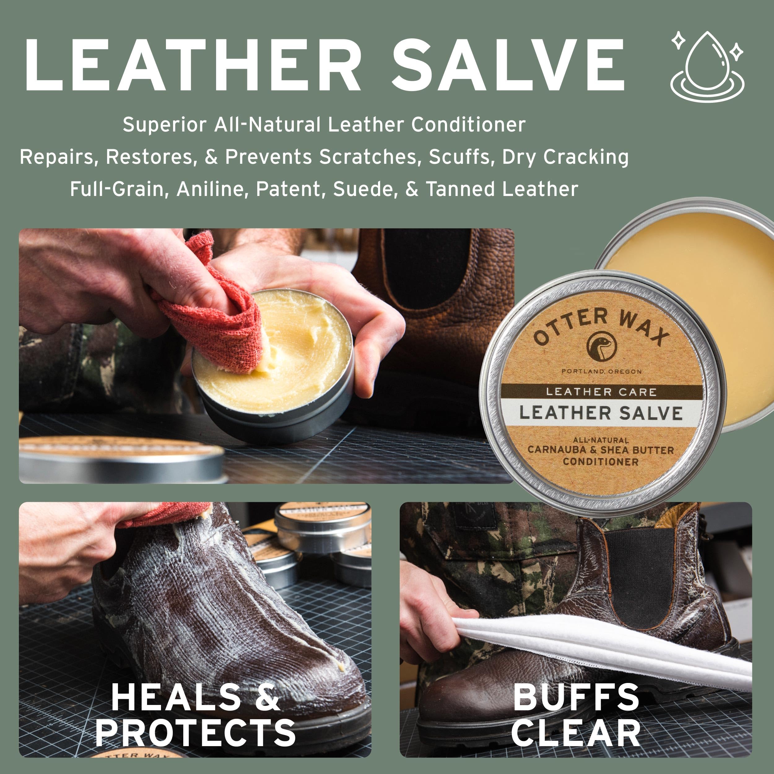Otter Wax open salve texture highlighting creamy consistency and absorption benefit