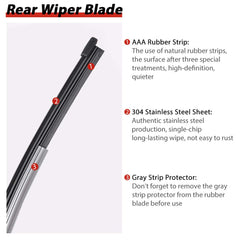 OTUAYAUTO 11-inch blade edge profile showing precise rubber wiping