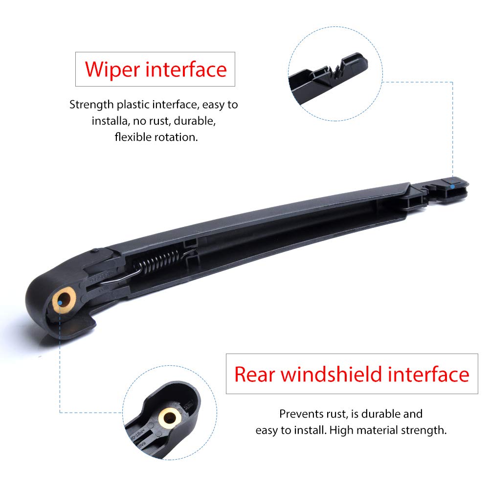 OTUAYAUTO 12-inch blade edge profile showing rubber seal for streak-free view