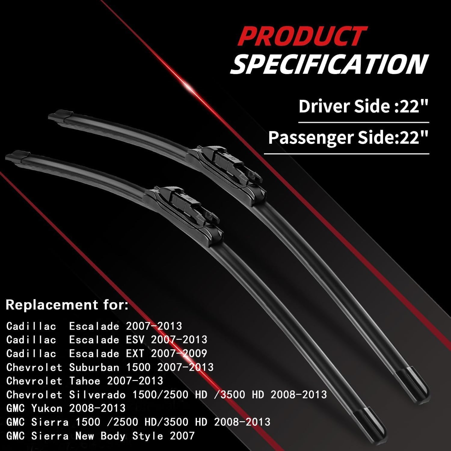 OTUAYAUTO rubber blade edge closeup highlighting smooth wipe and reduced streaking