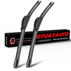 OTUAYAUTO front view of 22-inch wiper blades showing packaging and fitment benefits