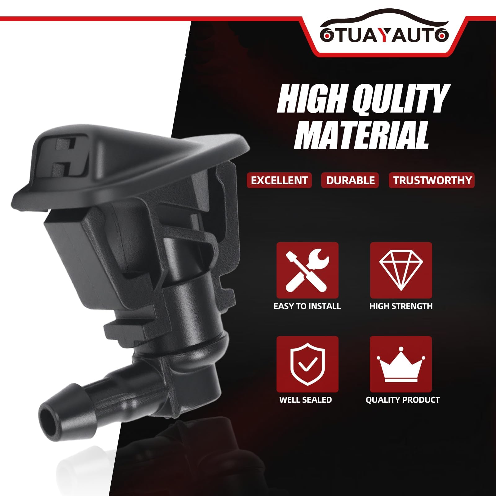 OTUAYAUTO kit in action on Jeep windshield depicting clearer visibility and safer driving