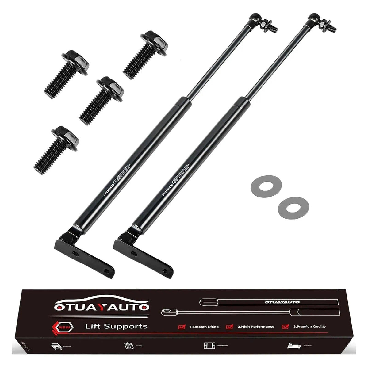 OTUAYAUTO rear hatch strut front view showing fit and finish benefit