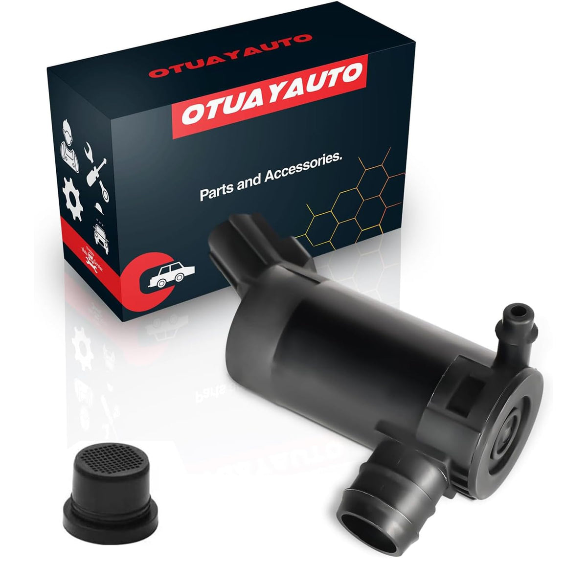 OTUAYAUTO pump front view showing mounting and ready-to-install benefit