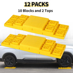 OULEME close-up of block texture and interlock offering secure stacked grip
