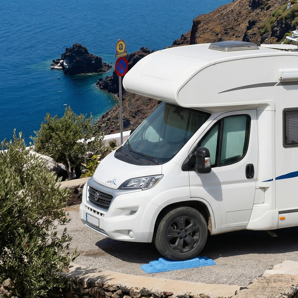 OULEME stacked blocks stored compactly for easy transport and space saving