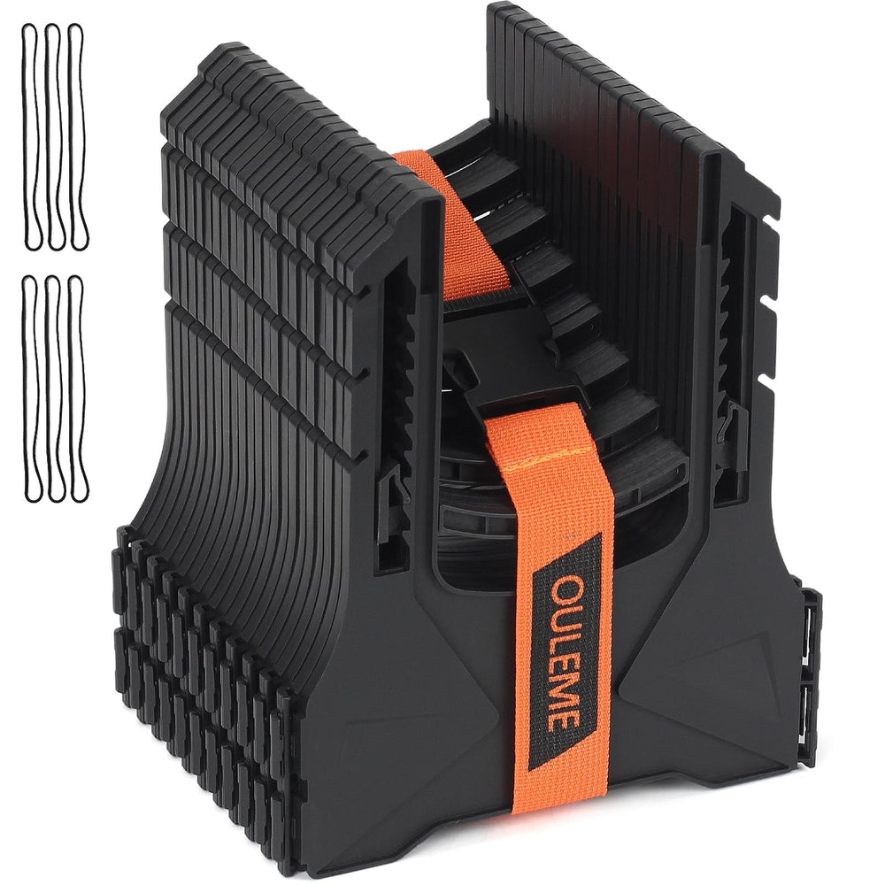 OULEME front view of assembled sewer hose support showing compact layout and ease